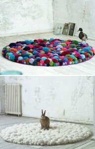 Pom pom rug