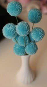 Pom pom bouquet