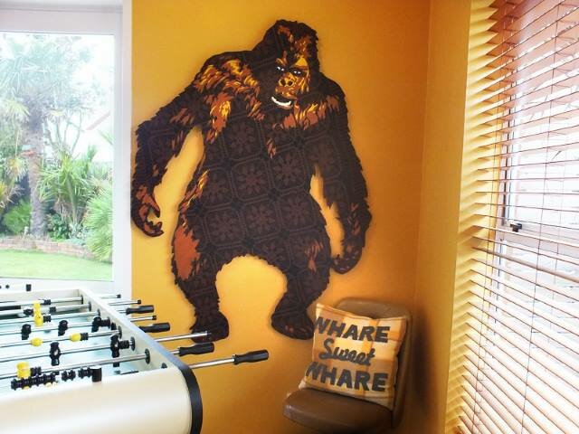 King Kong stencil wall art, $550 by Porta