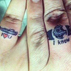 Starwars couples tattoo