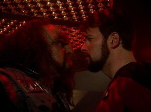 tng s2e8 riker klingon