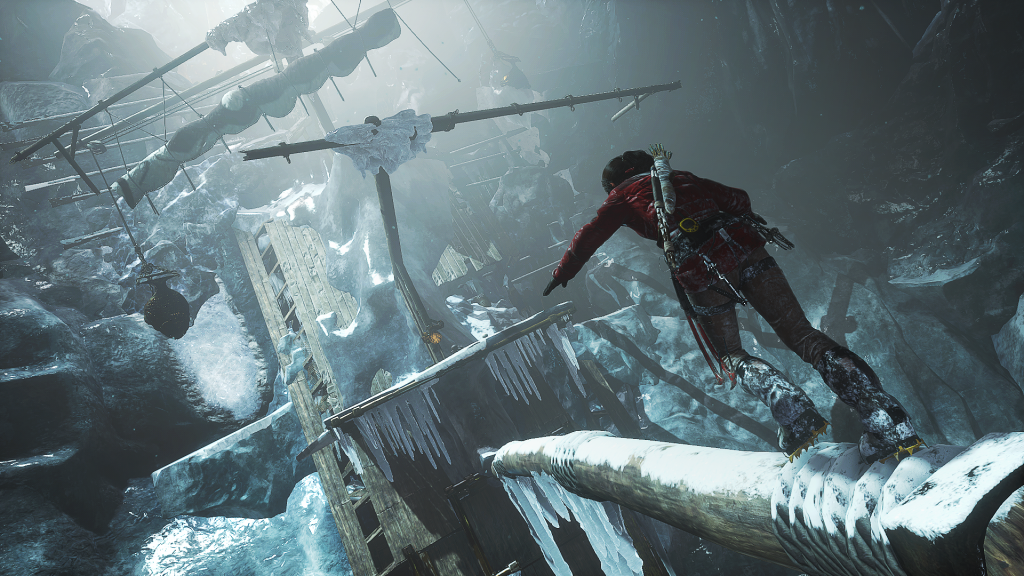 This is the first challenge tomb Lara Croft will face in Rise of the Tomb Raider. 