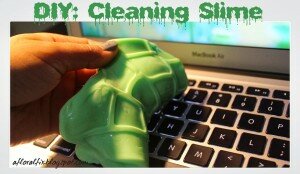 Homemade cleaning slime