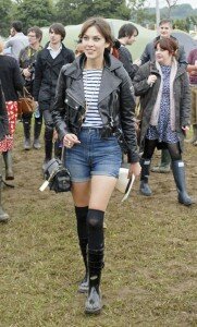 Alexa Chung Glastonbury 2008